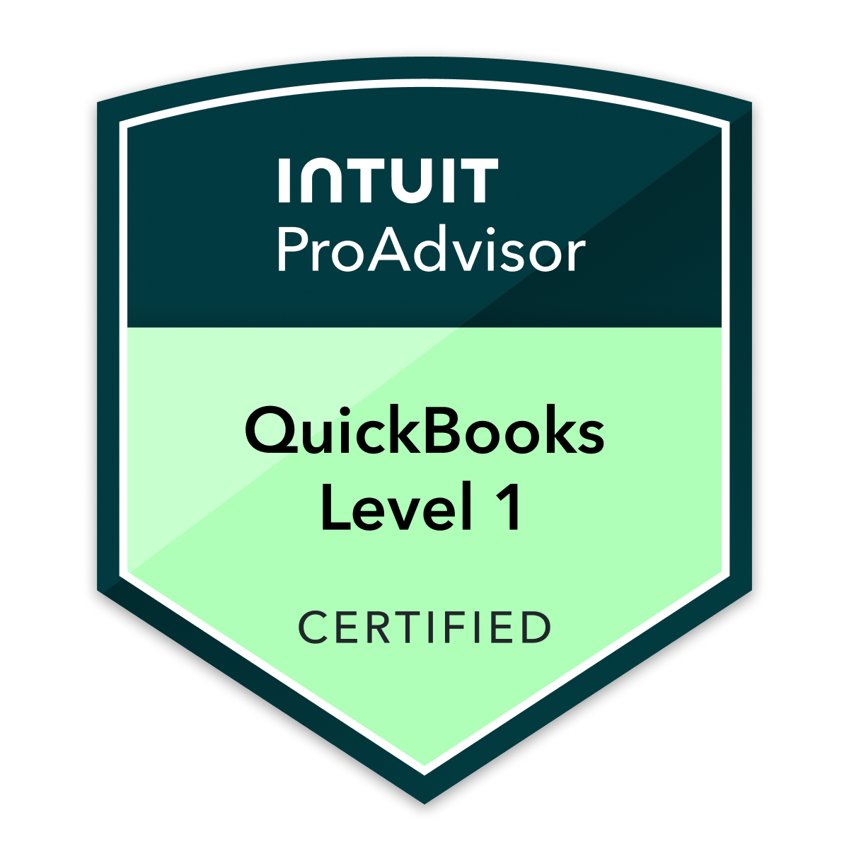 Intuit QuickBooks ProAdvisor — Level 1 Certified